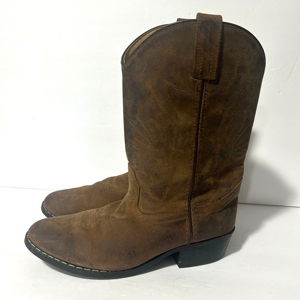 Masterson Boot Co Western Boots Women 6 Brown Leather Roper RB2000Y - Picture 9 of 9